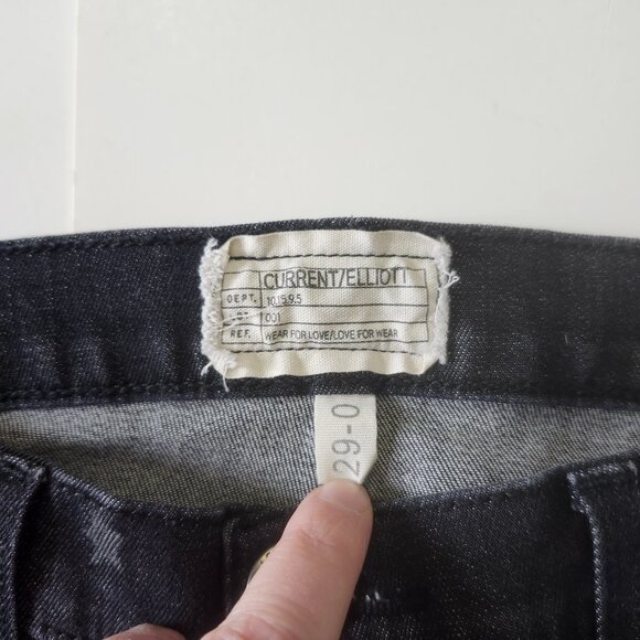 CURRENT/ELLIOTT | Stiletto Washed Black Star Jeans - Picture 7 of 13